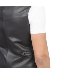 Men's Black Faux Leather Vest 9 mens-black-faux-leather-vest