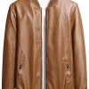 mens-brown-motorcycle-smooth-faux-leather-bomber-jacket