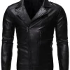 mens-cafe-racer-black-faux-leather-jacket