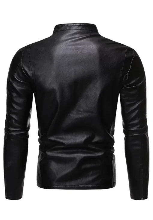 mens-cafe-racer-black-faux-leather-jacket