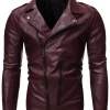 mens-cafe-racer-stylish-burgundy-faux-leather-jacket