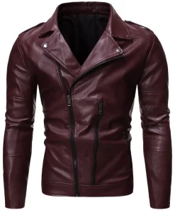 mens-cafe-racer-stylish-burgundy-faux-leather-jacket