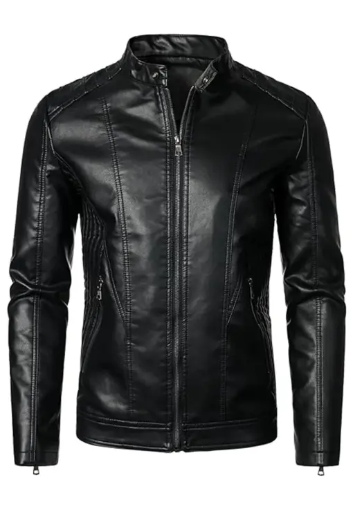 mens-casual-black-faux-leather-slim-fit-jacket