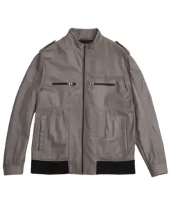 mens-casual-grey-bomber-faux-leather-jacket