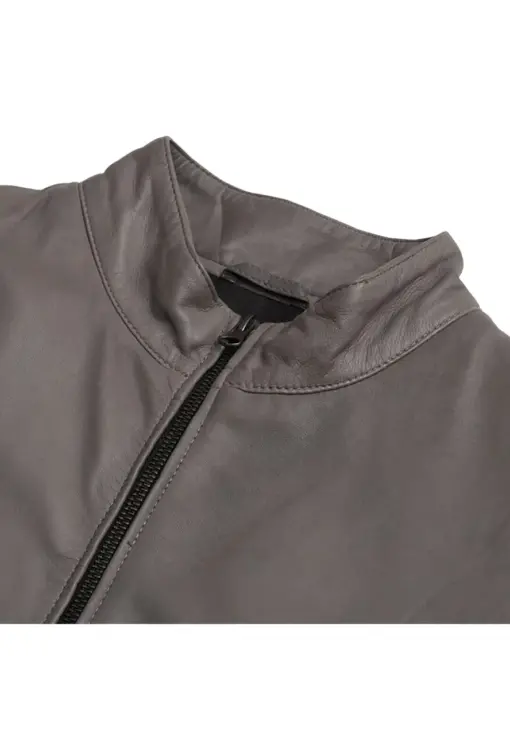mens-casual-grey-bomber-faux-leather-jacket