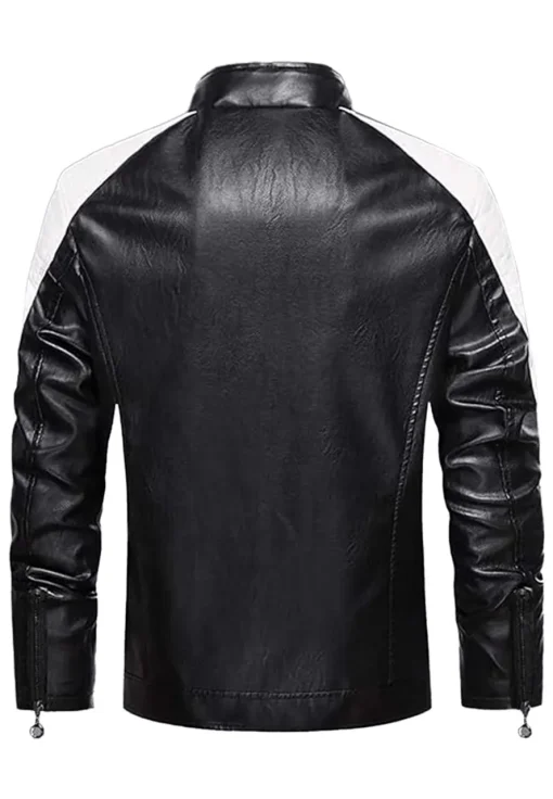 mens-casual-motorcycle-black-faux-leather-biker-jacket