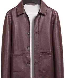 mens-casual-simple-brown-faux-leather-jacket