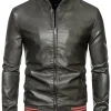 mens-casual-slim-fit-green-faux-leather-bomber-jacket