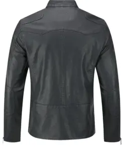 mens-casual-zip-up-motorcycle-black-faux-leather-jacket