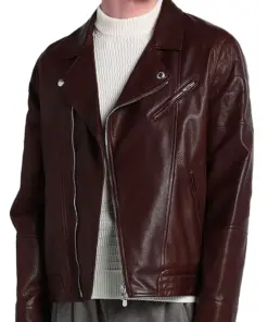 mens-chocolate-brown-faux-leather-biker-jacket