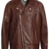 mens-chocolate-brown-faux-leather-biker-jacket