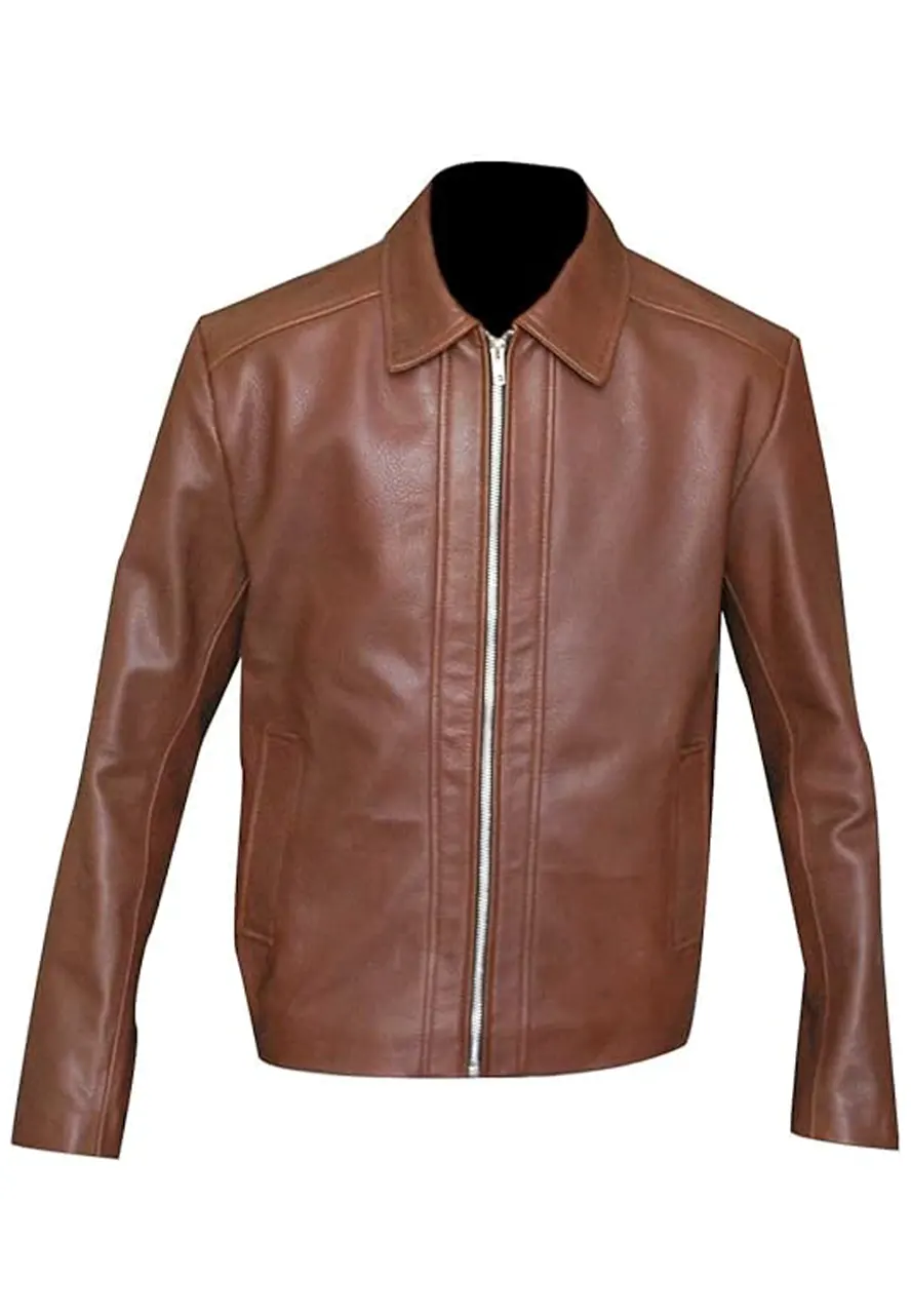Men’s Classic Brown Faux Leather Moto Biker Jacket 1 mens-classic-brown-faux-leather-moto-biker-jacket