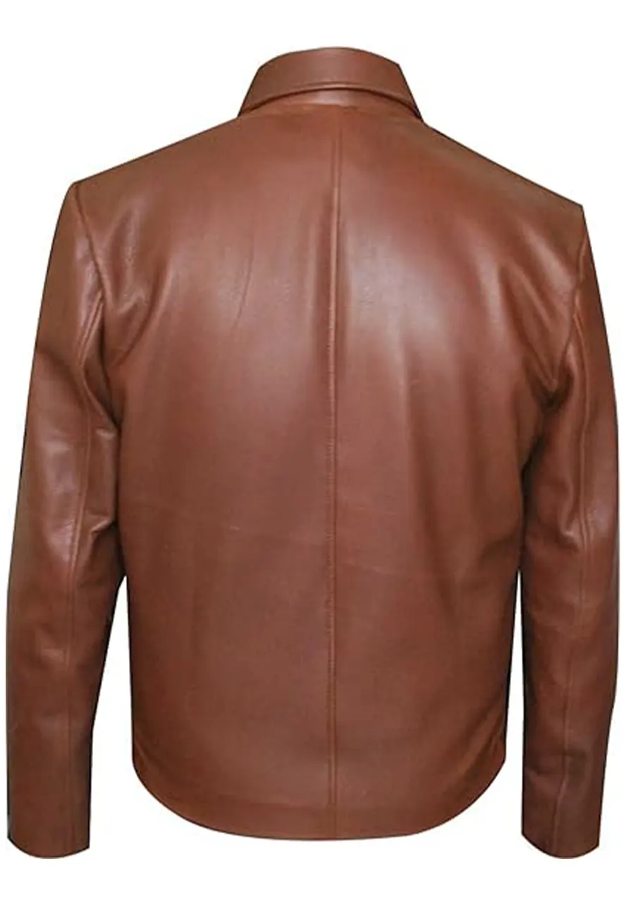 Men’s Classic Brown Faux Leather Moto Biker Jacket 2 mens-classic-brown-faux-leather-moto-biker-jacket
