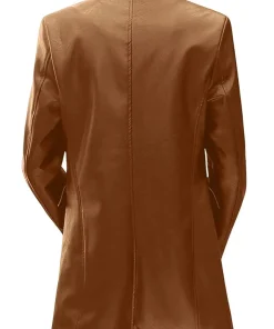 mens-classic-brown-faux-leather-trench-coat