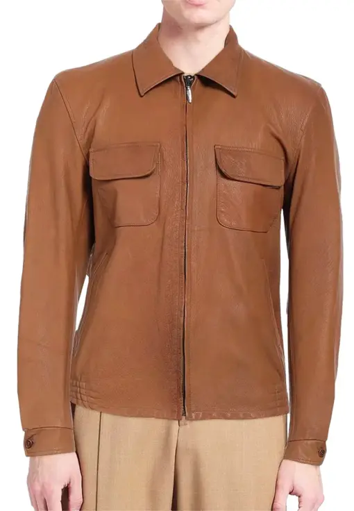 mens-classic-camel-faux-leather-jacket