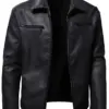 mens-classic-collar-black-faux-leather-biker-jacket