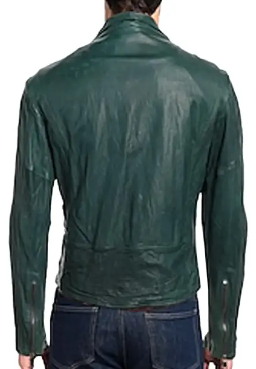 mens-classic-collar-green-faux-leather-biker-jacket