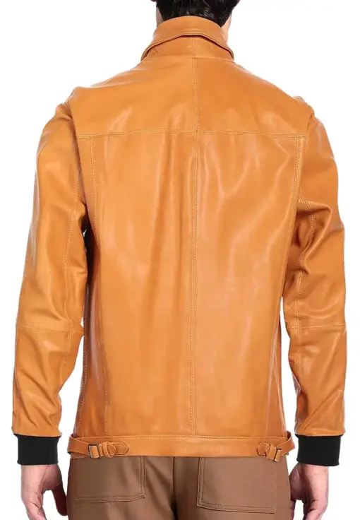 mens-classic-tan-faux-leather-bomber-jacket