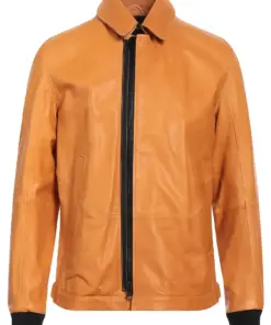 mens-classic-tan-faux-leather-bomber-jacket