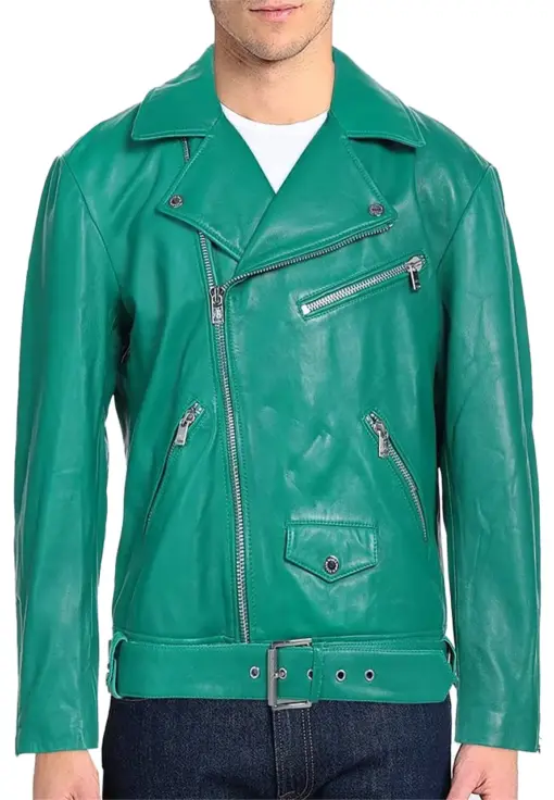 mens-emerald-green-faux-leather-jacket