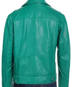 mens-emerald-green-faux-leather-jacket