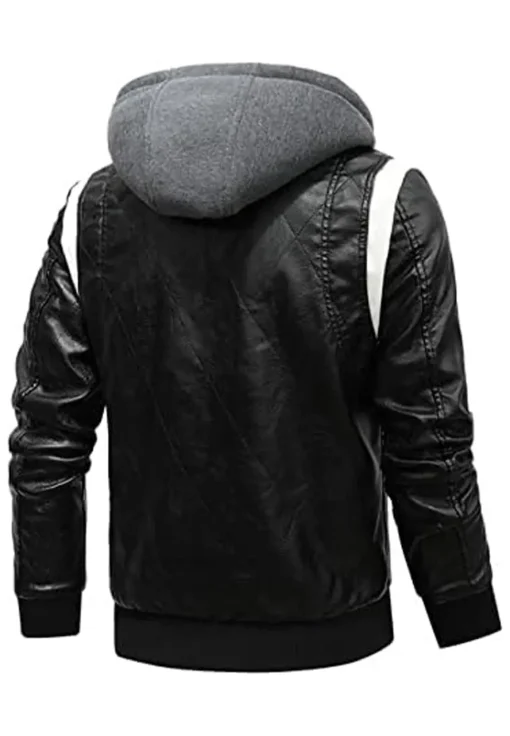 mens-faux-leather-black-bomber-jacket-with-removable-hood