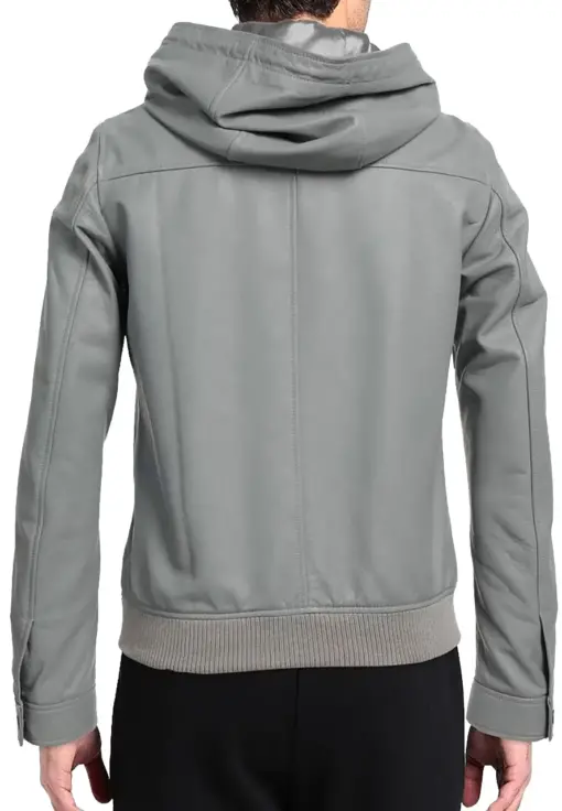 mens-grey-faux-leather-hooded-bomber-jacket