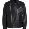 mens-lapel-collar-black-biker-faux-leather-jacket