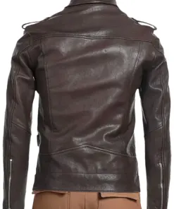 mens-lapel-collar-brown-faux-leather-jacket