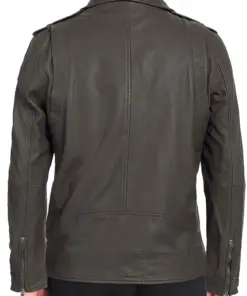 mens-lapel-collar-dark-gray-faux-leather-biker-jacket
