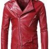 mens-lapel-collar-red-faux-leather-biker-jacket