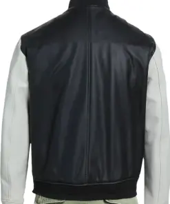 mens-long-sleeve-faux-leather-black-bomber-jacket
