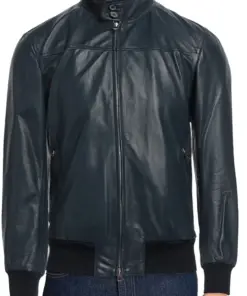 mens-midnight-blue-faux-leather-bomber-jacket