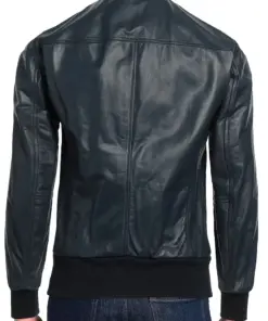 mens-midnight-blue-faux-leather-bomber-jacket