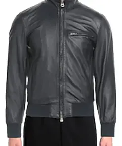 mens-midnight-bomber-blue-faux-leather-jacket