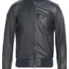 mens-midnight-bomber-blue-faux-leather-jacket