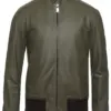 mens-military-green-bomber-faux-leather-jacket