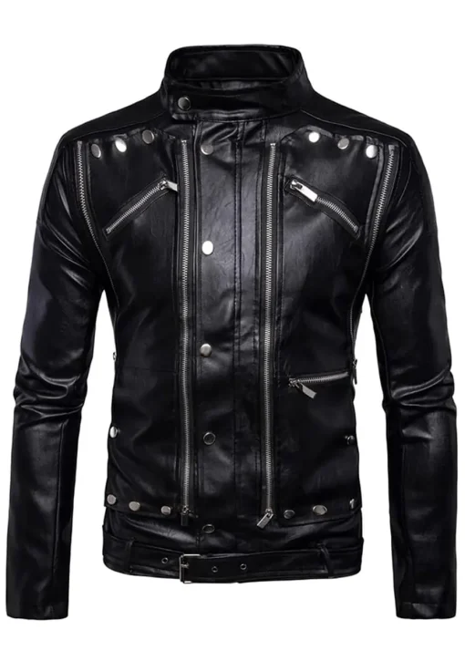 mens-multi-zipper-black-faux-leather-biker-jacket