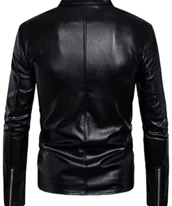 mens-multi-zipper-black-faux-leather-biker-jacket