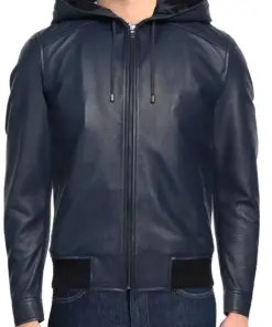 mens-night-blue-faux-leather-hooded-bomber-jacket