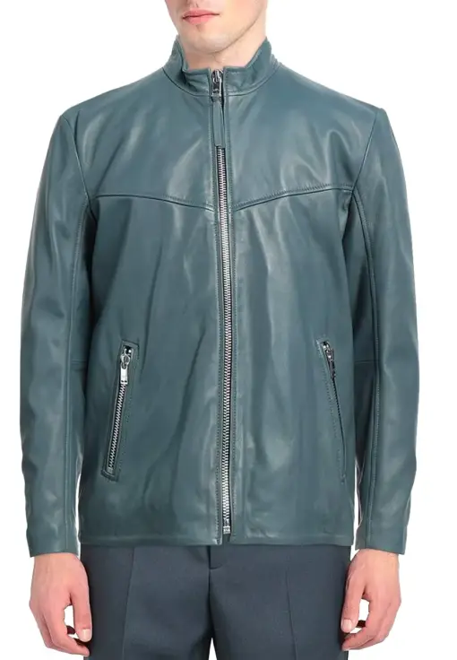 mens-pastel-blue-faux-leather-jacket