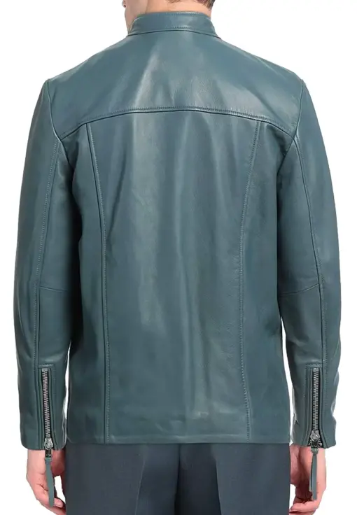 mens-pastel-blue-faux-leather-jacket