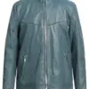mens-pastel-blue-faux-leather-jacket