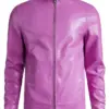mens-pink-faux-leather-jacket