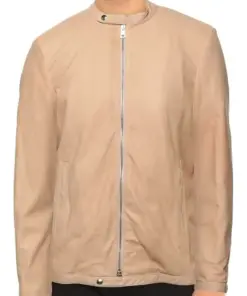 mens-plain-beige-faux-leather-jacket