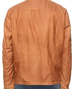 mens-plain-camel-faux-leather-jacket