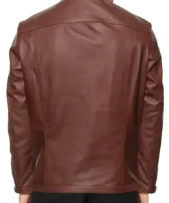 mens-plain-chocolate-brown-faux-leather-jacket