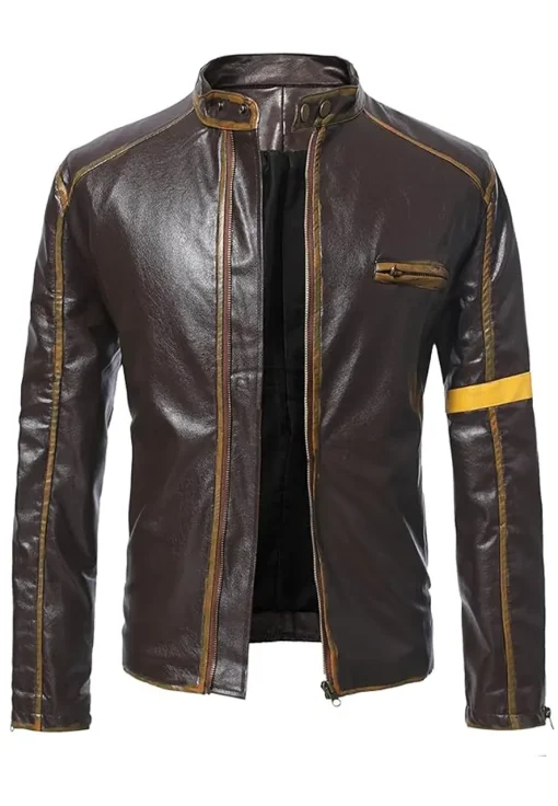 mens-punk-style-brown-faux-leather-motobiker-jacket