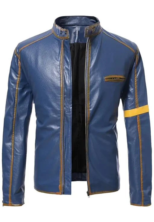 mens-punk-style-dark-blue-faux-leather-motobiker-jacket