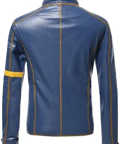 mens-punk-style-dark-blue-faux-leather-motobiker-jacket